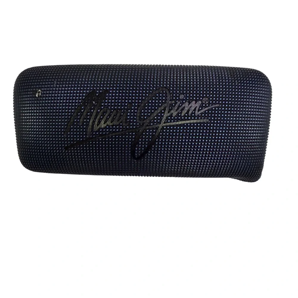 Maui Jim Unisex OS Blue Textured Hard Shell Clamshell Sunglasses Case Protective